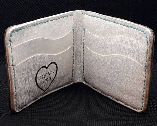 Real Leather Wallet | Handmade | Steampunk | Cogs | Gear