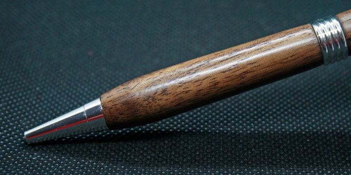 Calamus Black Walnut Slimline Twist Pen | Hand Turned | Real Wood