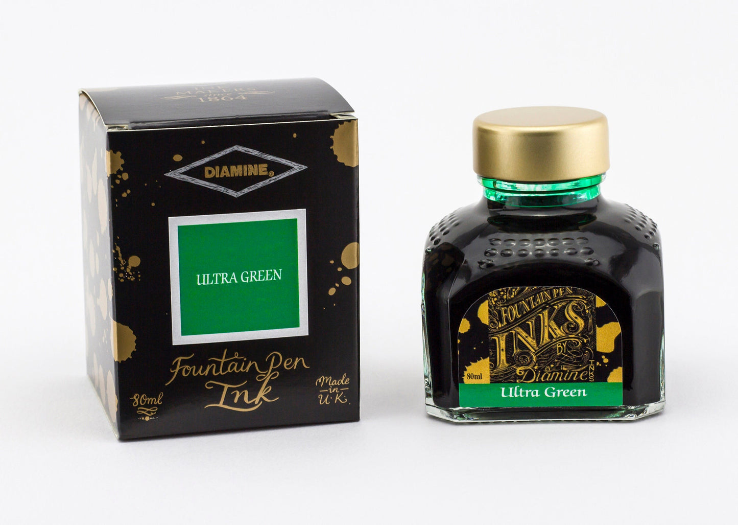 Diamine 80ml Fountain Pen Ink | Yellows | Greens|
