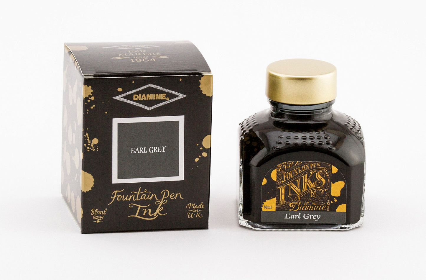 Diamine 80ml Fountain Pen Ink | Browns | Greys | Blacks |