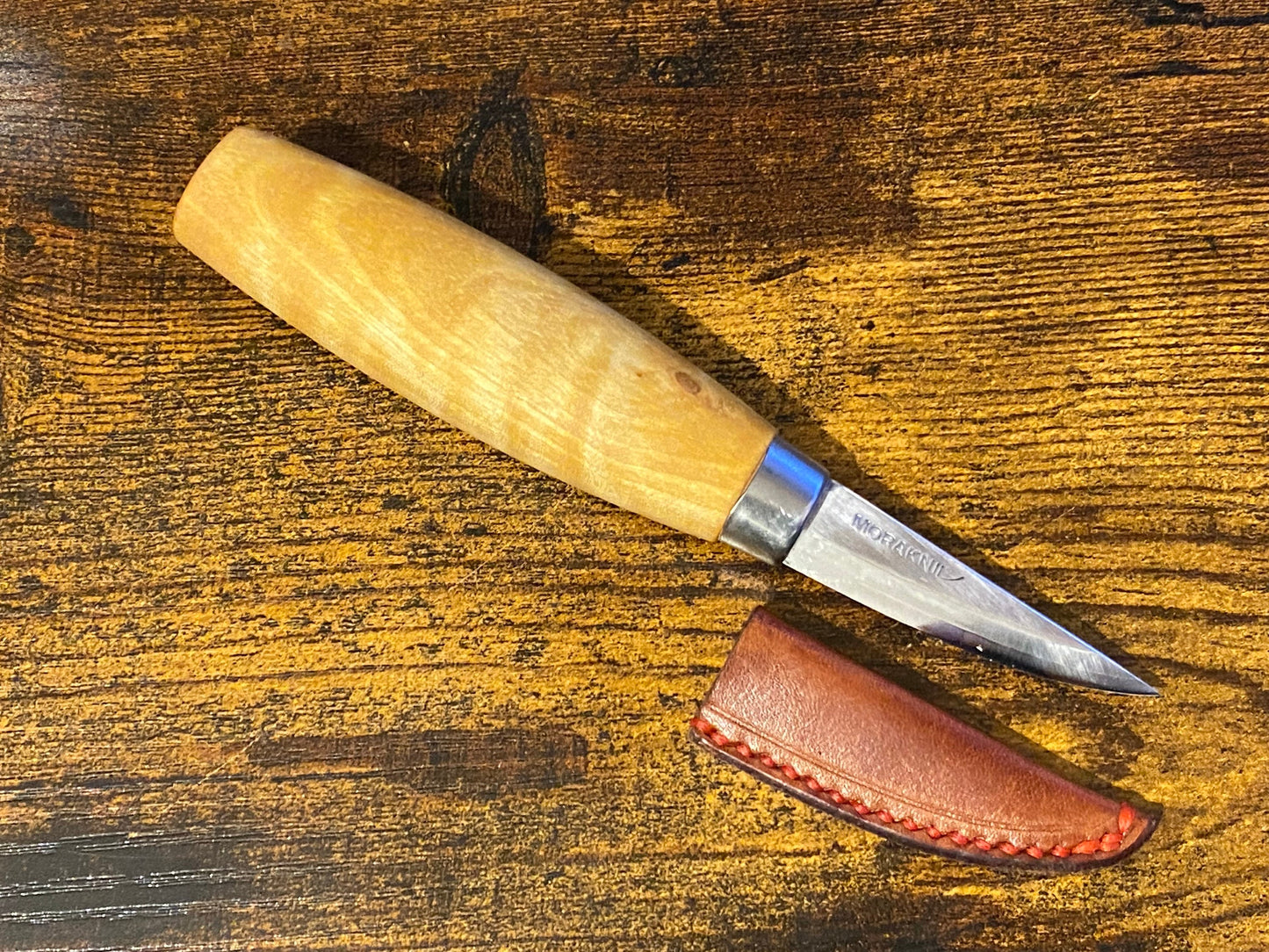 Real Leather Knife Sheath for Morakniv 106/120 -