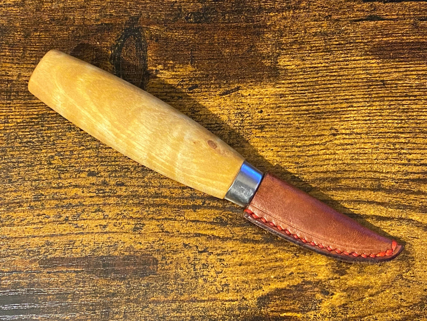 Real Leather Knife Sheath for Morakniv 106/120 -