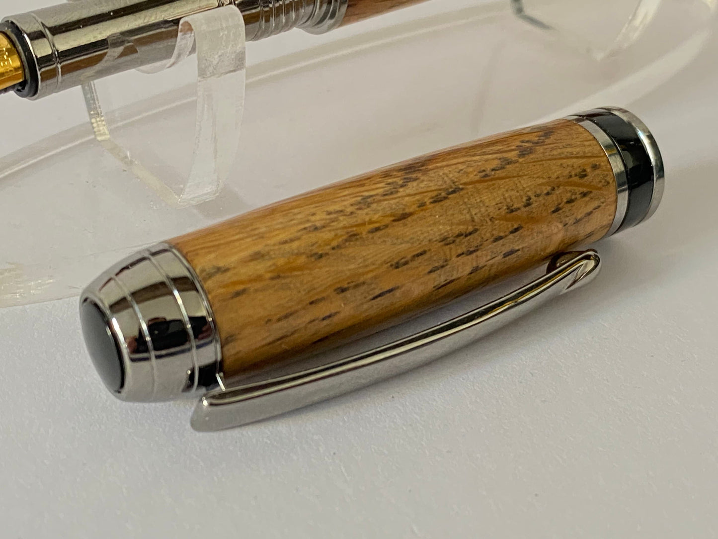 Irish Whiskey Barrel Fountain Pen - Style 1 | Handcrafted Wooden Oak Pen