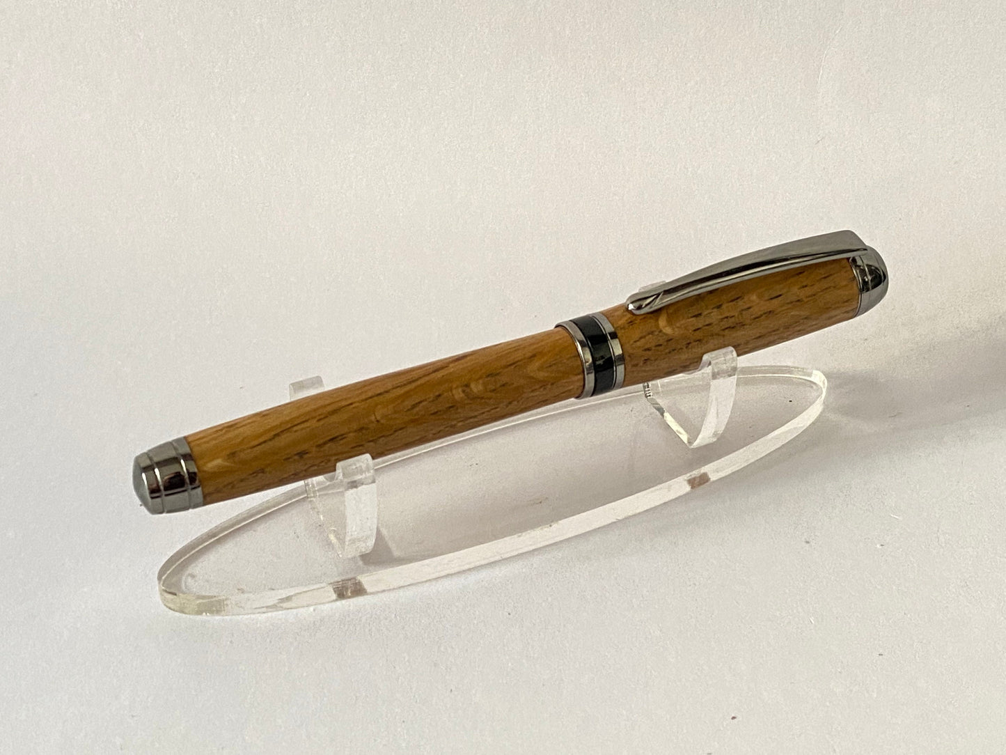 Irish Whiskey Barrel Fountain Pen - Style 1 | Handcrafted Wooden Oak Pen