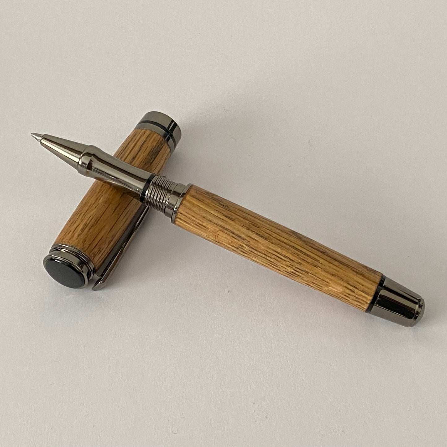 Irish Whiskey Barrel Rollerball - Style 2 | Handcrafted Wooden Oak Pen
