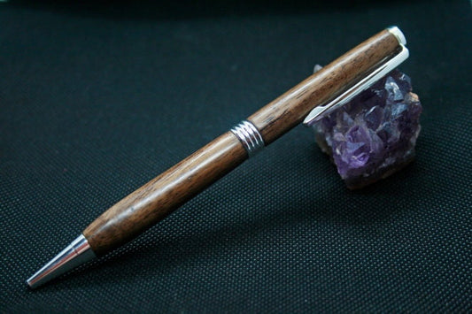 Calamus Black Walnut Slimline Twist Pen | Hand Turned | Real Wood