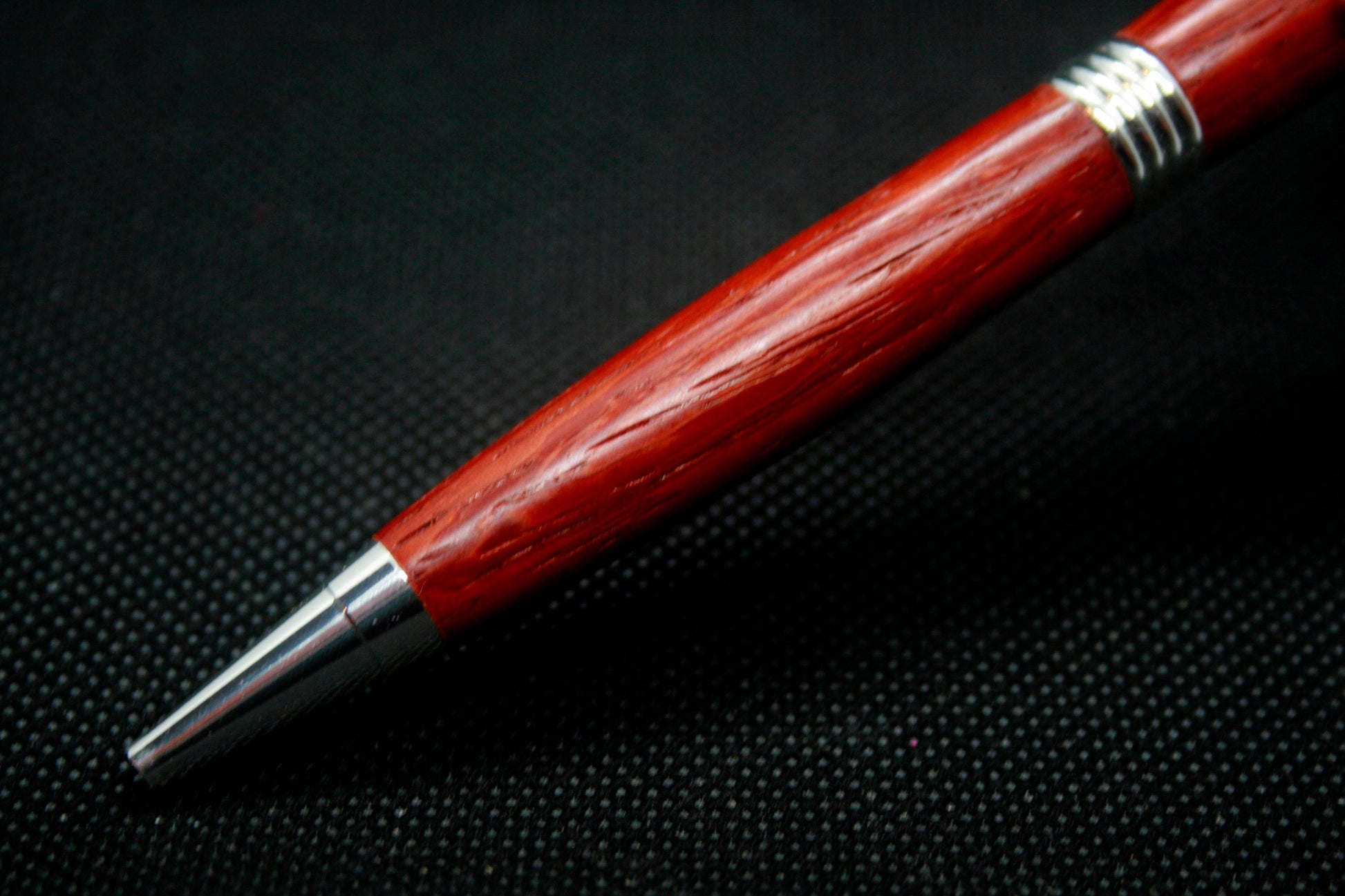 Calamus Padauk Wood Slimline Twist Pen | Hand Turned | Real Wood