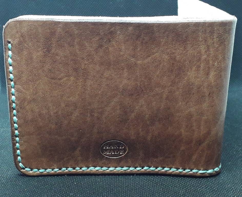 Real Leather Wallet | Handmade | Steampunk | Cogs | Gear