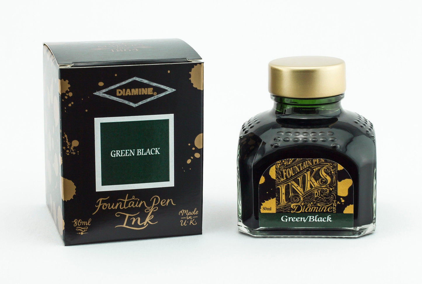 Diamine 80ml Fountain Pen Ink | Browns | Greys | Blacks |